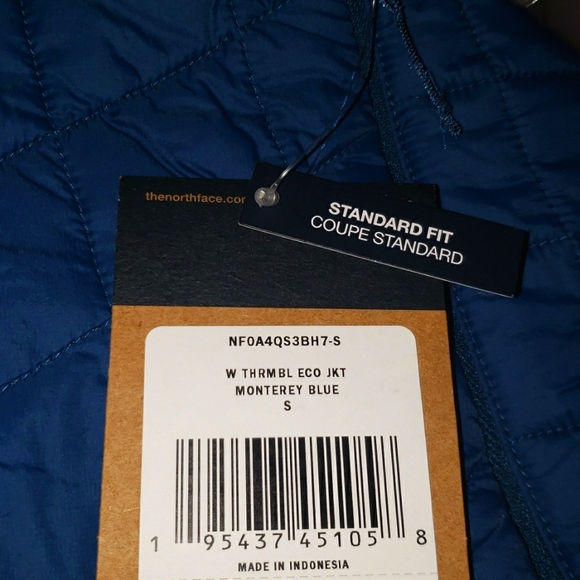 The North Face Thermoball Jacket Monterey Blue Small nwt - Picture 2 of 7